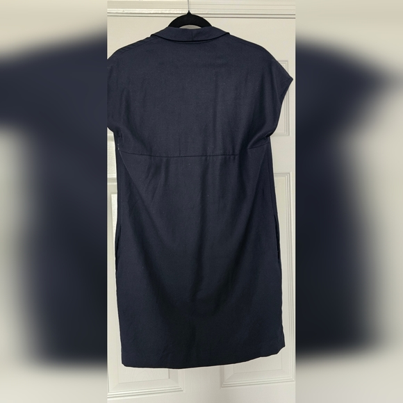 Ports 1941 Navy Blue 100% Wool Dress with 100% Silk Lining - Picture 3 of 7